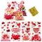 Wrapables Valentines Cellophane Treat Bags With Twist Ties for Candy, Cookies, Treats, Gifts and Party Favors (100pcs), Happy Valentines